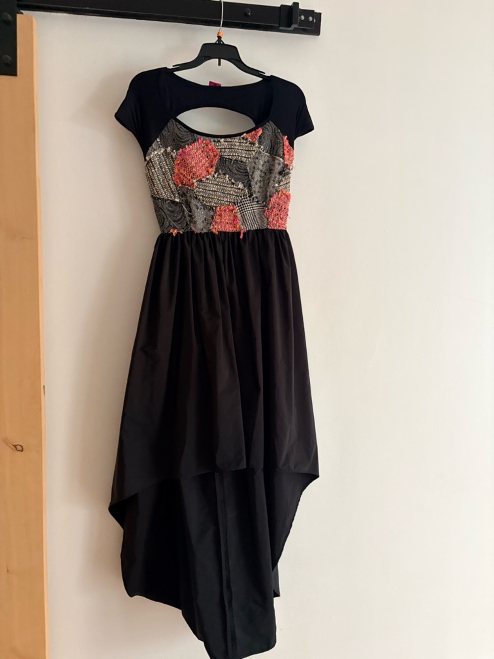 Save The Queen Black Garment with Hot Pink Label